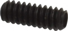 Made in USA - #6-32 UNC, 3/8" Length Under Head, Cup Point Set Screw - Grade 8 Alloy Steel, 1/16" Key - Americas Industrial Supply