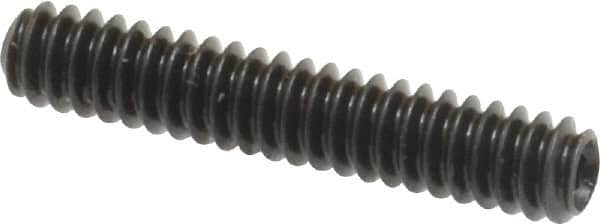 Made in USA - #6-32 UNC, 3/4" Length Under Head, Cup Point Set Screw - Grade 8 Alloy Steel, 1/16" Key - Americas Industrial Supply