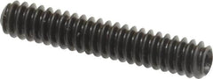 Made in USA - #6-32 UNC, 3/4" Length Under Head, Cup Point Set Screw - Grade 8 Alloy Steel, 1/16" Key - Americas Industrial Supply