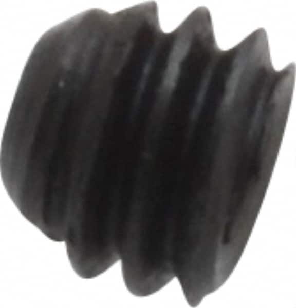 Made in USA - #8-32 UNC, 1/8" Length Under Head, Cup Point Set Screw - Grade 8 Alloy Steel, 5/64" Key - Americas Industrial Supply