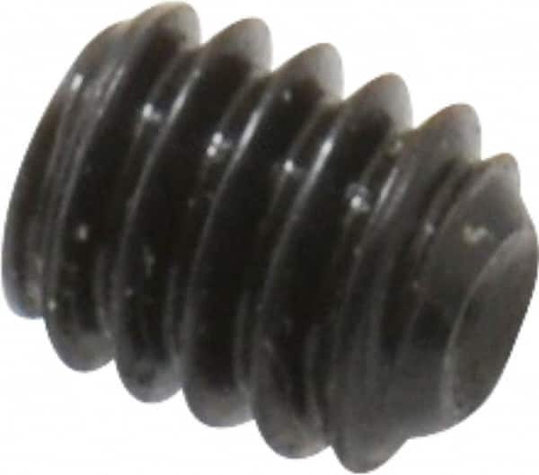 Made in USA - #8-32 UNC, 3/16" Length Under Head, Cup Point Set Screw - Grade 8 Alloy Steel, 5/64" Key - Americas Industrial Supply
