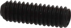 Made in USA - #8-32 UNC, 1/2" Length Under Head, Cup Point Set Screw - Grade 8 Alloy Steel, 5/64" Key - Americas Industrial Supply
