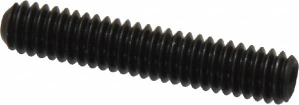 Made in USA - #8-32 UNC, 7/8" Length Under Head, Cup Point Set Screw - Grade 8 Alloy Steel, 5/64" Key - Americas Industrial Supply
