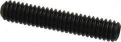 Made in USA - #8-32 UNC, 7/8" Length Under Head, Cup Point Set Screw - Grade 8 Alloy Steel, 5/64" Key - Americas Industrial Supply