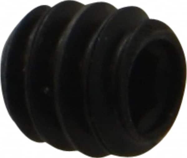 Made in USA - #10-24 UNC, 3/16" Length Under Head, Cup Point Set Screw - Grade 8 Alloy Steel, 3/32" Key - Americas Industrial Supply