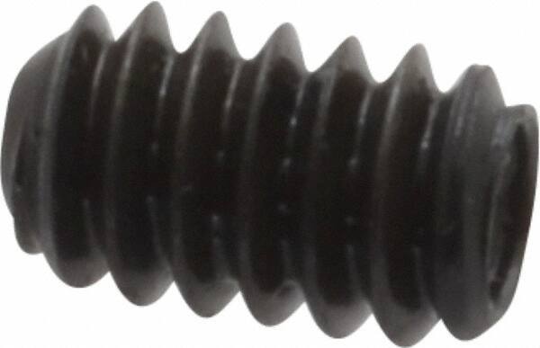 Made in USA - #10-24 UNC, 5/16" Length Under Head, Cup Point Set Screw - Grade 8 Alloy Steel, 3/32" Key - Americas Industrial Supply