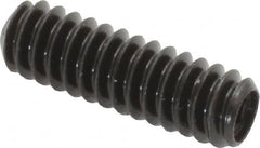 Made in USA - #10-24 UNC, 5/8" Length Under Head, Cup Point Set Screw - Grade 8 Alloy Steel, 3/32" Key - Americas Industrial Supply
