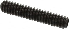 Made in USA - #10-24 UNC, 1" Length Under Head, Cup Point Set Screw - Grade 8 Alloy Steel, 3/32" Key - Americas Industrial Supply