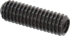 Made in USA - 5/16-18 UNC, 1" Length Under Head, Cup Point Set Screw - Grade 8 Alloy Steel, 5/32" Key - Americas Industrial Supply