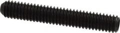 Made in USA - 5/16-18 UNC, 2" Length Under Head, Cup Point Set Screw - Grade 8 Alloy Steel, 5/32" Key - Americas Industrial Supply