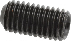 Made in USA - 1/2-13 UNC, 1" Length Under Head, Cup Point Set Screw - Grade 8 Alloy Steel, 1/4" Key - Americas Industrial Supply