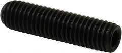 Made in USA - 1/2-13 UNC, 2" Length Under Head, Cup Point Set Screw - Grade 8 Alloy Steel, 1/4" Key - Americas Industrial Supply