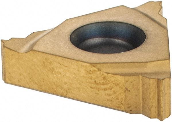 Seco - 16ER External Right Hand ISO Laydown Threading Insert - Grade CP500, TiAlN/TiN Coated Carbide, 9.53mm Inscribed Circle - Americas Industrial Supply