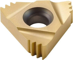 Seco - 16ER External Right Hand ISO Laydown Threading Insert - Grade CP500, TiAlN/TiN Coated Carbide, 9.53mm Inscribed Circle - Americas Industrial Supply