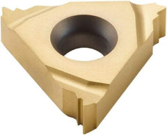 Seco - 16ER External Right Hand 10 Whitworth Laydown Threading Insert - Grade CP500, TiAlN/TiN Coated Carbide, 9.53mm Inscribed Circle - Americas Industrial Supply