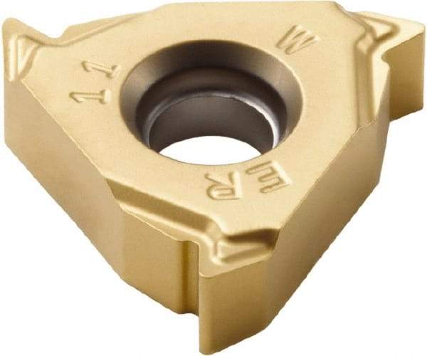 Seco - 16ER External Right Hand 19 Whitworth Laydown Threading Insert - Grade CP500, TiAlN/TiN Coated Carbide, 9.53mm Inscribed Circle - Americas Industrial Supply
