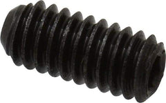 Made in USA - #4-48 UNF, 1/4" Length Under Head, Cup Point Set Screw - Grade 8 Alloy Steel, 0.05" Key - Americas Industrial Supply