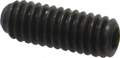 Made in USA - #6-40 UNF, 3/8" Length Under Head, Cup Point Set Screw - Grade 8 Alloy Steel, 1/16" Key - Americas Industrial Supply