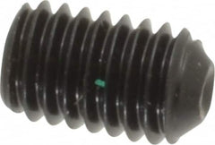 Made in USA - #10-32 UNF, 5/16" Length Under Head, Cup Point Set Screw - Grade 8 Alloy Steel, 3/32" Key - Americas Industrial Supply