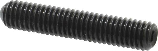 Made in USA - #10-32 UNF, 1" Length Under Head, Cup Point Set Screw - Grade 8 Alloy Steel, 3/32" Key - Americas Industrial Supply
