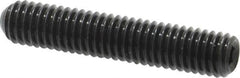 Made in USA - #10-32 UNF, 1" Length Under Head, Cup Point Set Screw - Grade 8 Alloy Steel, 3/32" Key - Americas Industrial Supply