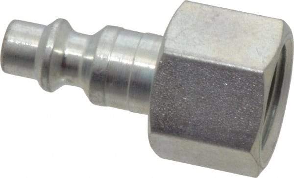 Legris - 3/8 Female NPT Industrial Pneumatic Hose Connector - Plated Steel, 1/4" Body Diam - Americas Industrial Supply
