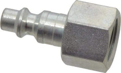 Legris - 3/8 Female NPT Industrial Pneumatic Hose Connector - Plated Steel, 1/4" Body Diam - Americas Industrial Supply