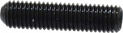 Made in USA - 1/4-28 UNF, 1" Length Under Head, Cup Point Set Screw - Grade 8 Alloy Steel, 1/8" Key - Americas Industrial Supply