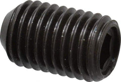 Made in USA - 5/16-24 UNF, 1/2" Length Under Head, Cup Point Set Screw - Grade 8 Alloy Steel, 5/32" Key - Americas Industrial Supply