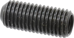 Made in USA - 5/16-24 UNF, 3/4" Length Under Head, Cup Point Set Screw - Grade 8 Alloy Steel, 5/32" Key - Americas Industrial Supply