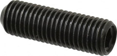Made in USA - 5/16-24 UNF, 1" Length Under Head, Cup Point Set Screw - Grade 8 Alloy Steel, 5/32" Key - Americas Industrial Supply