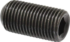 Made in USA - 1/2-20 UNF, 1" Length Under Head, Cup Point Set Screw - Grade 8 Alloy Steel, 1/4" Key - Americas Industrial Supply