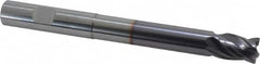 Niagara Cutter - 1/2", 4 Flute, Single End, Solid Carbide, 0.03" Corner Radius End Mill - 5" OAL, Right Hand Flute, 5/8" LOC, Right Hand Cut, 3-1/8" Extended Reach - Americas Industrial Supply