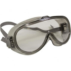 KleenGuard - Size Universal, Clear Polycarbonate Anti-Fog & Scratch Resistant Lens, Safety Goggles - Indirect Vent, Gray Frame - Americas Industrial Supply