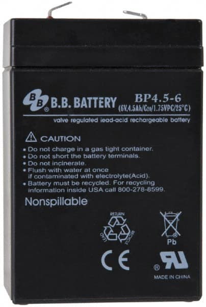 Streamlight - Lead-Acid, 4.5 Amp, Lead Rechargeable Battery - Compatible with Fire Vulcan - Americas Industrial Supply