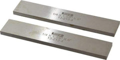 SPI - 6" Long x 1-1/8" High x 1/4" Thick, Steel Parallel - 0.0003" & 0.002" Parallelism, Sold as Matched Pair - Americas Industrial Supply