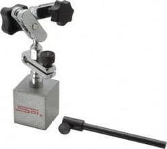 SPI - 50 Lb Magnetic Force, Fine Adjustment Indicator Positioner & Holder with Base - Post (Ball & Socket), Rectangular Base, 1-1/4" Base Height, 1-1/4" Base Length, 1-1/4" Base Width - Americas Industrial Supply