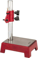 SPI - Cast Iron (Base), Rectangular Base, Comparator Gage Stand - 8" High, 5-1/2" Base Length x 4-11/32" Base Width x 2" Base Height, Includes Holder - Americas Industrial Supply
