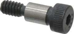 Made in USA - 1/4" Shoulder Diam x 3/8" Shoulder Length, #10-24 UNC, Hex Socket Shoulder Screw - 8 Alloy Steel, 0.357 to 3/8" Head Diam - Americas Industrial Supply