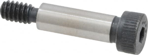 Made in USA - 1/4" Shoulder Diam x 3/4" Shoulder Length, #10-24 UNC, Hex Socket Shoulder Screw - 8 Alloy Steel, 0.357 to 3/8" Head Diam - Americas Industrial Supply
