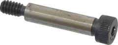 Made in USA - 1/4" Shoulder Diam x 1" Shoulder Length, #10-24 UNC, Hex Socket Shoulder Screw - 8 Alloy Steel, 0.357 to 3/8" Head Diam - Americas Industrial Supply