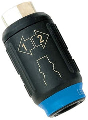 Legris - 1/2 Female NPT Industrial Pneumatic Hose Safety Coupler - Plastic/Brass, 1/4" Body Diam - Americas Industrial Supply