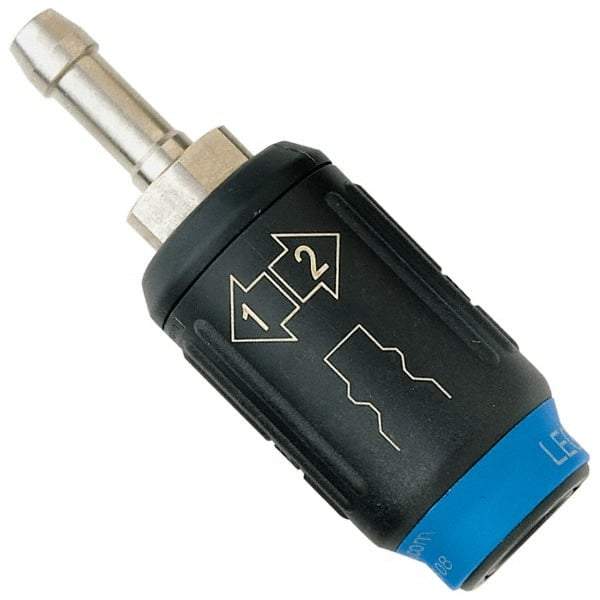 Legris - Hose Barb Industrial Pneumatic Hose Safety Coupler - Plastic/Brass, 3/8" Body Diam, 3/8" Hose ID - Americas Industrial Supply