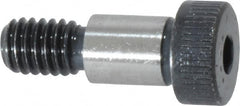 Made in USA - 3/8" Shoulder Diam x 1/2" Shoulder Length, 5/16-18 UNC, Hex Socket Shoulder Screw - 8 Alloy Steel, 0.543 to 0.562" Head Diam - Americas Industrial Supply