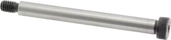 Made in USA - 3/8" Shoulder Diam x 3-1/2" Shoulder Length, 5/16-18 UNC, Hex Socket Shoulder Screw - 8 Alloy Steel, 0.543 to 0.562" Head Diam - Americas Industrial Supply