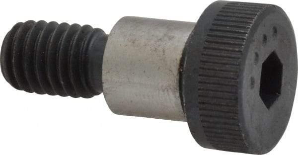 Made in USA - 1/2" Shoulder Diam x 1/2" Shoulder Length, 3/8-16 UNC, Hex Socket Shoulder Screw - 8 Alloy Steel, 0.729 to 3/4" Head Diam - Americas Industrial Supply
