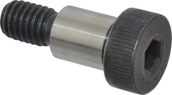 Made in USA - 1/2" Shoulder Diam x 5/8" Shoulder Length, 3/8-16 UNC, Hex Socket Shoulder Screw - 8 Alloy Steel, 0.729 to 3/4" Head Diam - Americas Industrial Supply