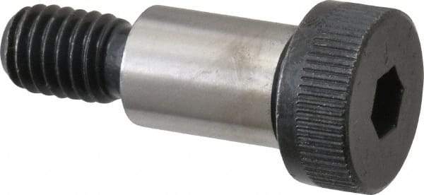 Made in USA - 1/2" Shoulder Diam x 3/4" Shoulder Length, 3/8-16 UNC, Hex Socket Shoulder Screw - 8 Alloy Steel, 0.729 to 3/4" Head Diam - Americas Industrial Supply