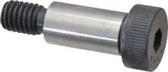 Made in USA - 1/2" Shoulder Diam x 1" Shoulder Length, 3/8-16 UNC, Hex Socket Shoulder Screw - 8 Alloy Steel, 0.729 to 3/4" Head Diam - Americas Industrial Supply