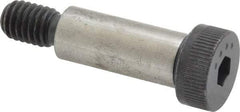 Made in USA - 1/2" Shoulder Diam x 1-1/4" Shoulder Length, 3/8-16 UNC, Hex Socket Shoulder Screw - 8 Alloy Steel, 0.729 to 3/4" Head Diam - Americas Industrial Supply